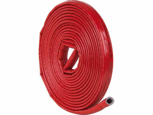 Rohrisolierung robust 28x4mm, Länge: 10m PE-XT mit Schutzhaut rot