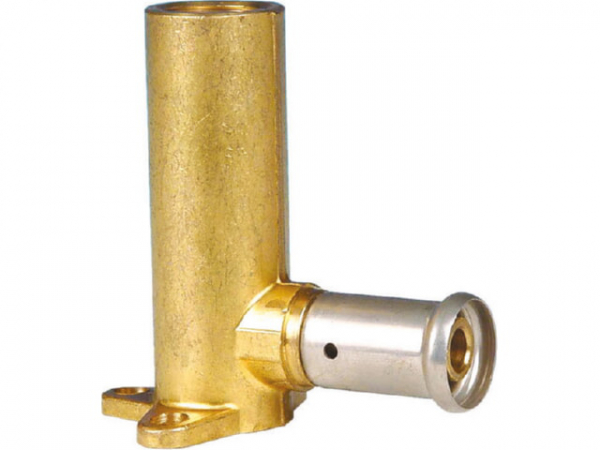 Buderus Logafix Wandscheibe lang 20x1/2" (78 mm) BRASS Press Fitting **Presskontur BE** 7738334230