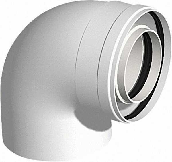 Kunststoff-Abgassystem Bogen 87° - DN 60/100