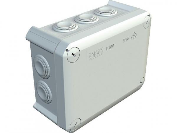 Abzweigkasten Thermoplast 10xM25, IP 66 Typ T 100, lichtgrau / 1 Stück