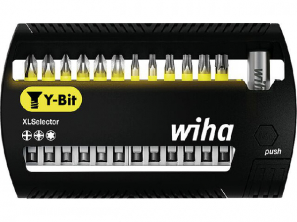 Y-Bit Wiha® Phillips, Pozidriv, Torx®, 50 mm, 14-teilig, 1/4'