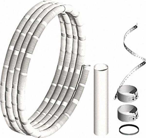 EVENES Kunststoff-Abgassystem Rohr flexibel, Basisset 10m DN 110