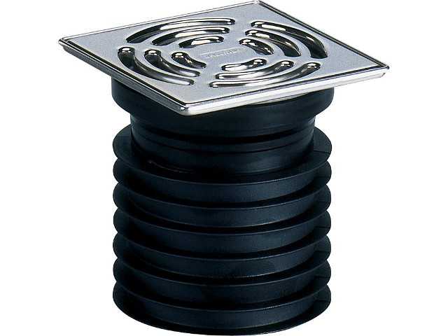 Pronto V2A-Einsteckablauf DN 100 Bodenablauf 120 x 120 mm senkr Pronto V2A-Einsteckablauf DN 100 Bodenablauf 120 x 120 mm senkr