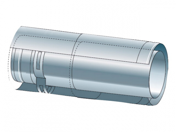 Buderus Adapter auf Edelstahlrohr konzentrisch, Ø 80/125 mm, 7747222509