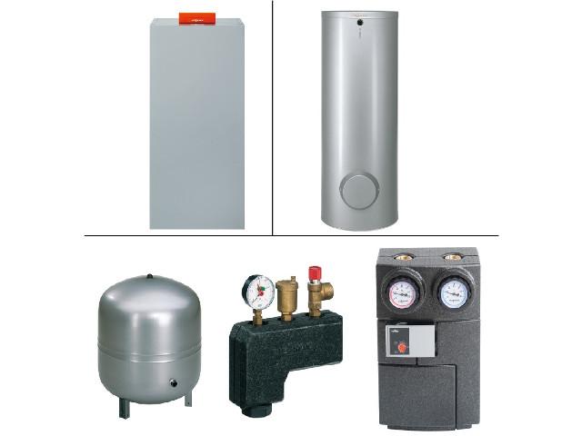 Paket Vitocrossal 300 CU3A 19 kW Gas-Kessel, Vitocell 100-V Paket Vitocrossal 300 CU3A 19 kW Gas-Kessel, Vitocell 100-V