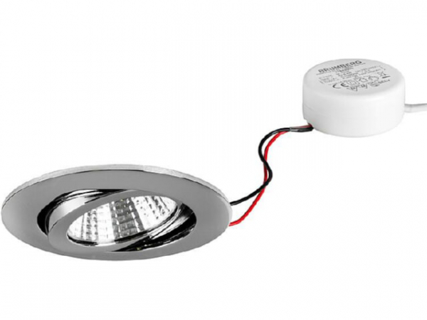 LED EBS 230V 6W 3000K chrom, dimmbar,P