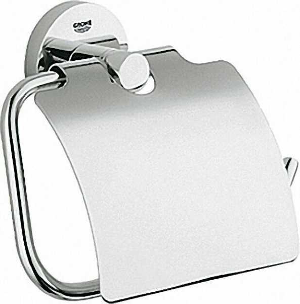 GROHE WC-Papierhalter 'Essentials' mit Deckel chrom