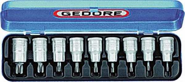 GEDORE Schraubendreher-Satz 1/2 '' 9-teilig, für Innen-Torx Art. Nr. ITX 19 PM