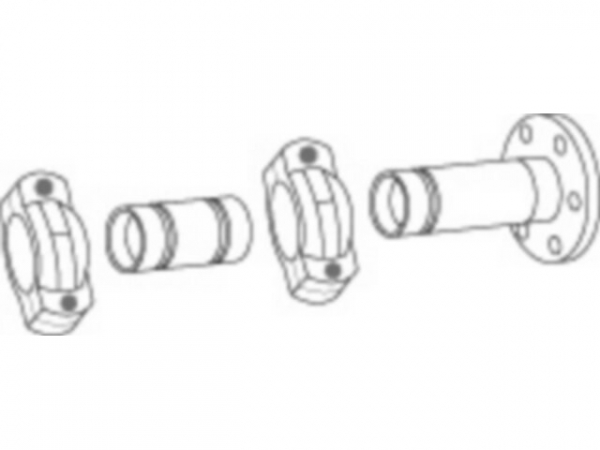 Buderus Anschluss-Set 2 Sole-Heiz hinten für Sole-Wasser.-WP WPS72.2 - 80.2 HT 8738206910