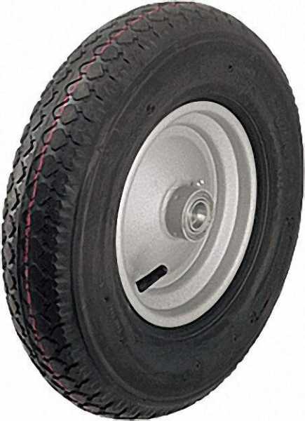 BLICKLE Luftreifen mit Blockprofil P 403/25-90R, Tragfähigkeit 250 kg Rad D= 400mm, Achsloch D= 25mm