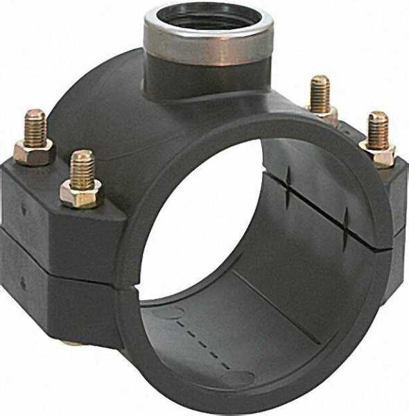 Anbohrschelle mit vier Befestigungsschrauben 63 x 1/2'' PN16