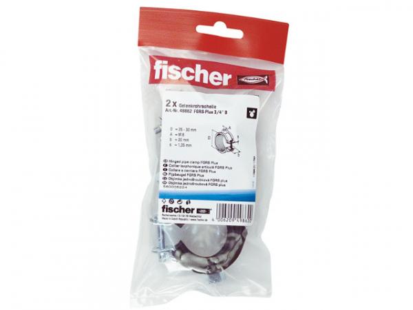 Fischer Gelenkrohrschelle FGRS Plus 3/4", 49862, VPE 2 Stück