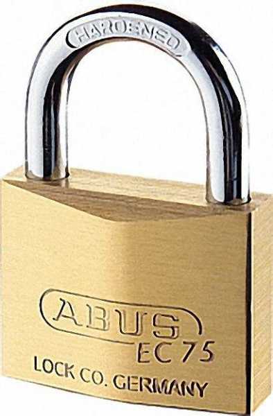 ABUS Messing-Hangschloss Serie EC 75/30