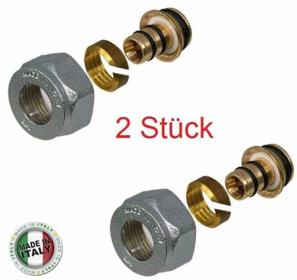 Klemmringverschraubung für Verbundrohr 3/4''x 16 x 2,0 VPE=2 Stück