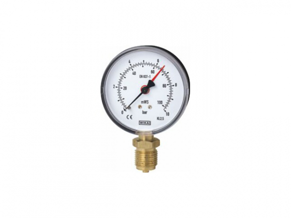 Mano-/Hydrometer, d:100mm, 0-4,0 bar (40 m WS)