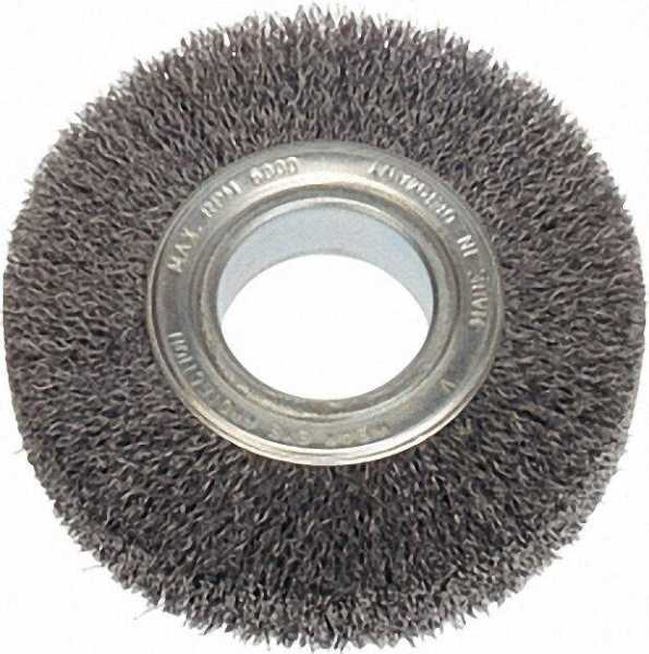Rundbürste Stahldraht gewellt 0, 35mm 200mm, 25 - 27mm breit
