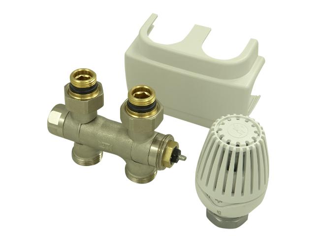 Ventilhahnblock Universal Eck und Durchgangsform mit Abdeckung und The Ventilhahnblock Universal Eck und Durchgangsform mit Abdeckung und The