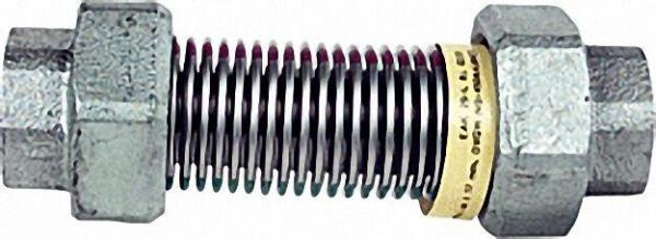 Edelstahl-Axial-Kompensator HTB/DVGW R 1 1/2'' Innengewinde, PN bis 4 bar TYP EAK 40-I