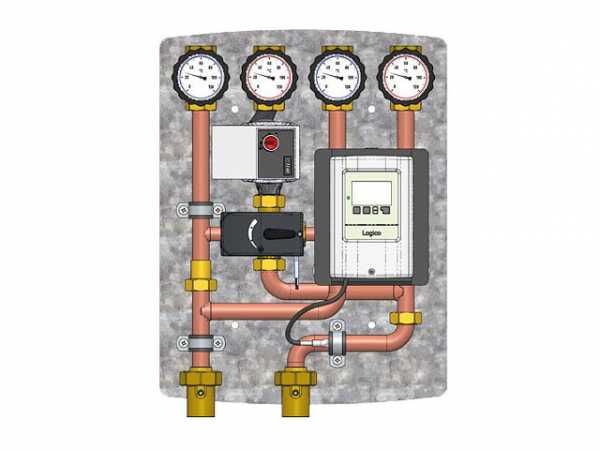 Hydraulikmodul Easyflow Logic Direktkreis,Mischerkreis. mit Regelung