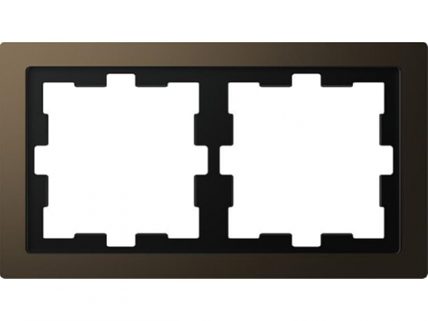 D-Life Metallrahmen, 2fach, Moccametallic