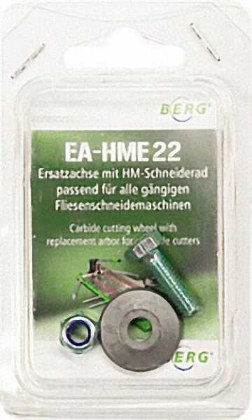 Ersatzachse mit HM-Schneiderad EA-HME 20, D=20mm passend zu Fliesenschneidmaschine FSM 610 MH