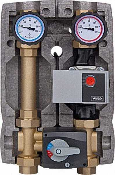 Heizkreisset Easyflow 1'' mit Isolierung Th-Handräder Vierwegemischer