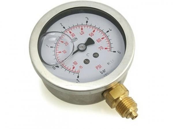 Manometer Glyzerin NG 63 radial -1 bis +5 bar