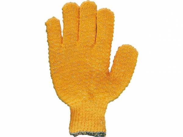 Arbeitshandschuh Criss-Cross mit PVC Waffelmuster Einheitsgröße