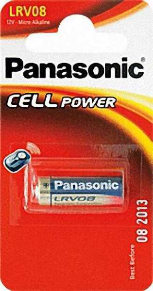 PANASONIC Batterie Alkaline Mangan LRV 08, 12 V Durchmesser 10 x 28mm, 1 Stück