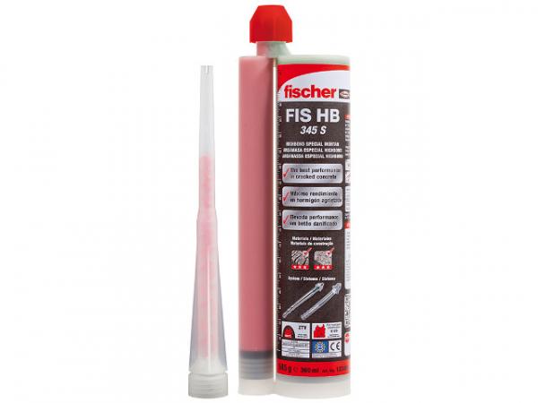 Fischer Highbond-Spezialmörtel FIS HB 345 S Höchstleistung in gerissenem Beton mit Injektionsmörtel 519125