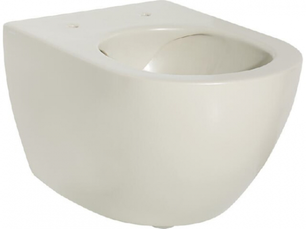 Wand-Tiefspül-WC Elanda aus Keramik, spülrandlos Perle Matt