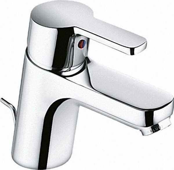 KLUDI Logo Neo mit Ablaufg. G1 1/4 Waschtisch-Einhandmischer DN 10 Anschlüsse G 3/8, chrom ND!