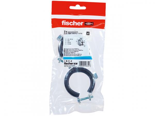 Fischer Gelenkrohrschelle FGRS Plus 1 1/4", 49864, VPE 2 Stück