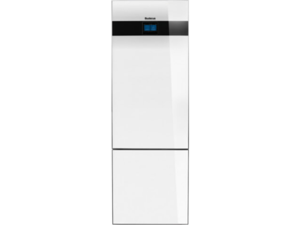 Buderus Sole-Wasser-Wärmepumpe Logatherm WSW196i.2-8 T180 Paket MX400 Titaniumglas 8 kW mit EMS plus BC400 Regelsystem integriertem 180l War