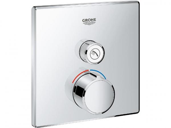 UP Mischer Grohe SmartControl chrom mit einem Absperrventil