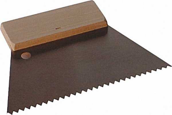 Zahnspachtel fein B2 180mm Holzrücken