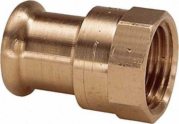 Rotguß Pressfitting Übergangsstück i/i 12x1/2'' Typ 6270g