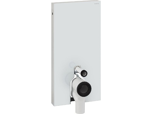 Sanitärmodul Geberit Monolith für Stand-WC 101cm,Glas weiss, Seitenver Sanitärmodul Geberit Monolith für Stand-WC 101cm,Glas weiss, Seitenver