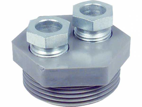 Stopfbuchs-Verschraubung SBV R 1 1/2'' Universal 8, 10, 12mm Kunststoff doppelt