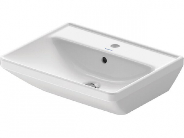 Waschtisch Duravit D-Neo, BxHxT: 550 x 165 x 440 mm, mit Ül., 1 HL mittig, weiß