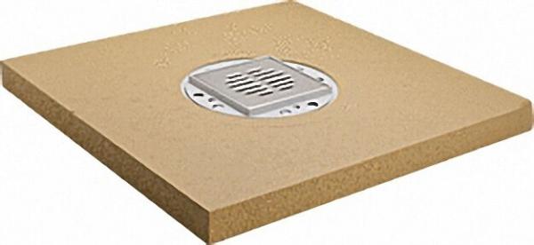 Bodenebenes Duschelement Standard Ablauf senkrecht, zentriert 1000x1000x50mm, Einbauhöhe 50mm