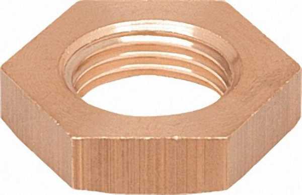 Rotguß-Gewindefitting Gegenmutter Typ 3310, 3/8''