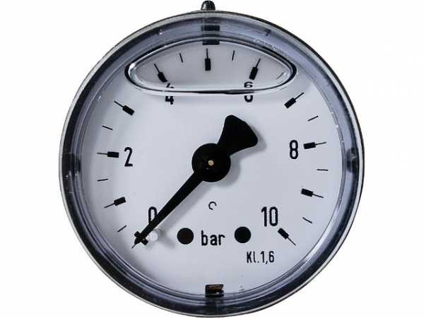 Rohrfeder-Glyzerinmanometer Durchmesser 40 mm, 0-16 bar DN 6 1/8" axial