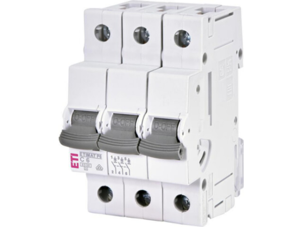 Leitungsschutzschalter C6, ETIMAT P6, 6 kA, 3-polig