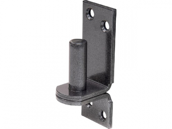 Kloben auf Platte DURAVIS ? 16 mm, DI-Haken, Material: Stahl, blau verzinkt, Oberfläche: schwarz-diamant
