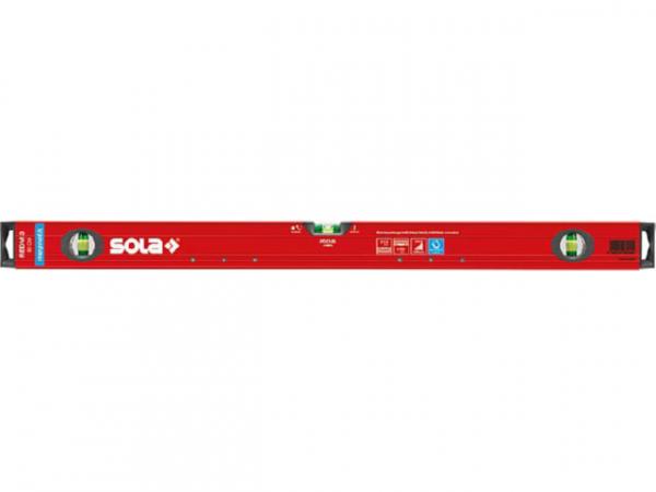 Aluminium-Wasserwaage Sola BIG RED M, 1800 mm, 3 Libellen
