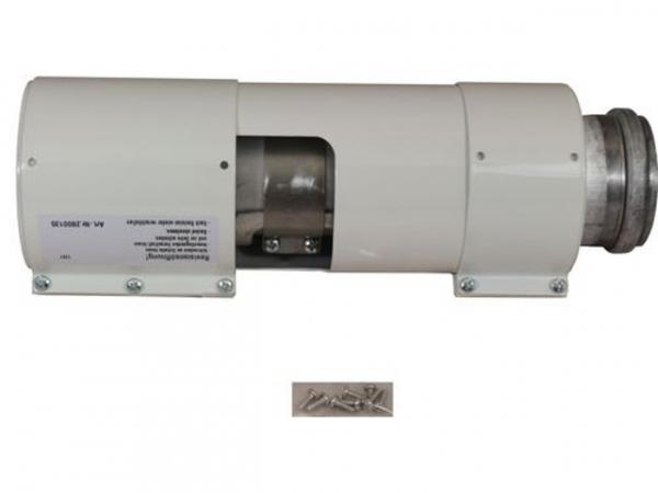 WOLF 2600135 Luft-/Abgasrohr D 96/63 mitRevisionsöffnung, weiß, Länge 270 mm