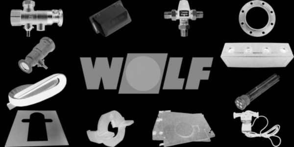 WOLF 2800321 Brennerplatte mit Gasverteilrohrund Düsen Erdgas E