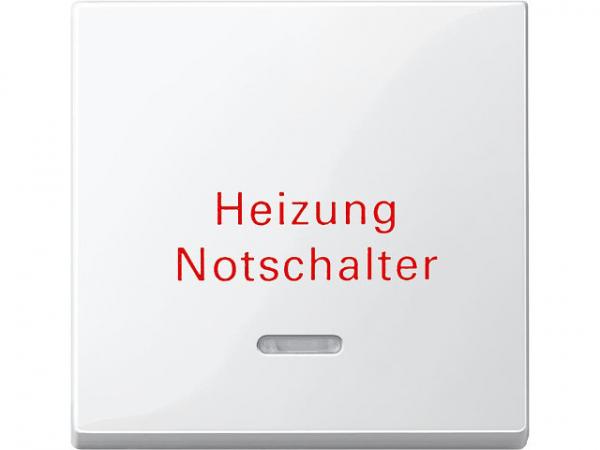 Wippe, Kontrollfenster, Heizungsnotschalter,Merten, polarweiß,1 Stück