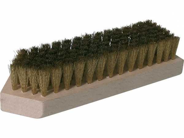 Beizbürste 7-Reihig Messing-Drahtlänge 20mm, zur Vorbehandlung von Holz